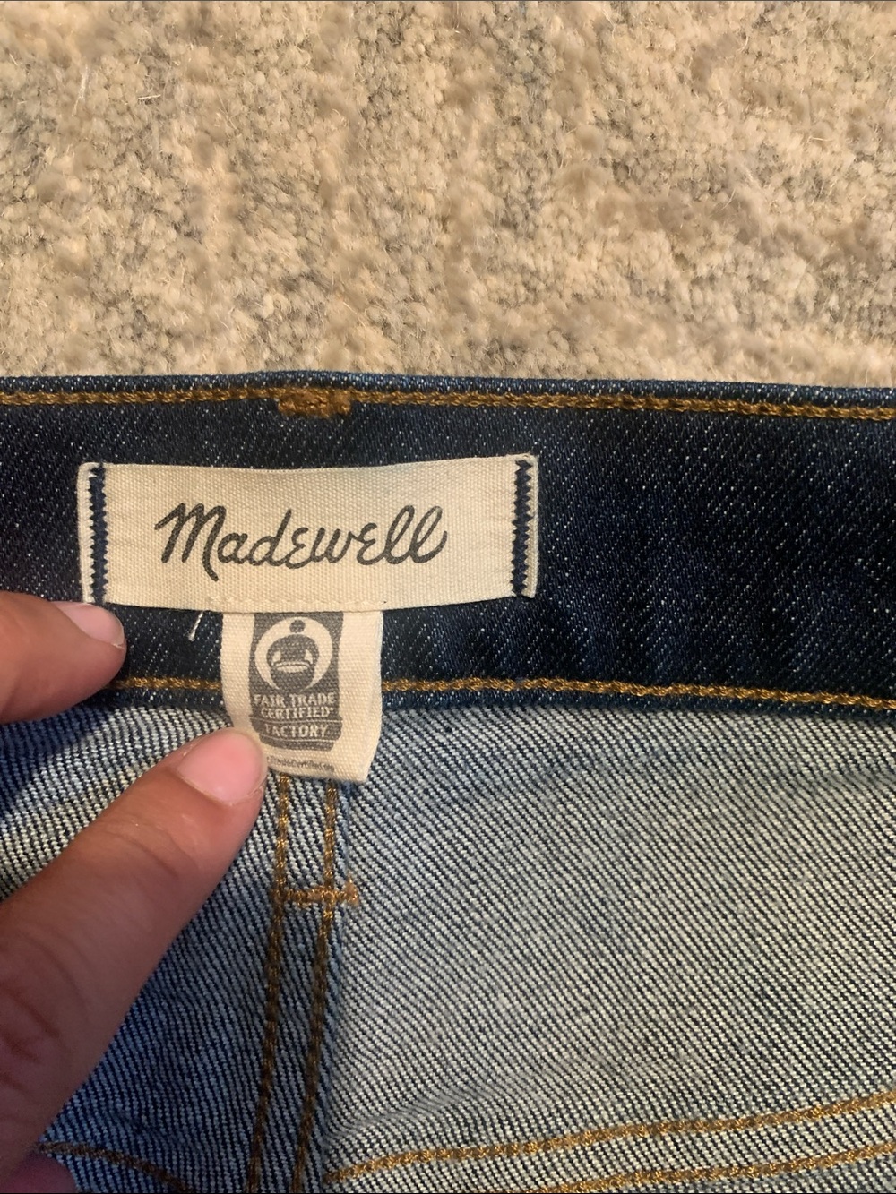 Women’s Madewell Dark Blue 90s Straight-Leg Jeans - Picture 2 of 9